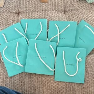 Tiffany & Co. Turquoise Bags with White Handles